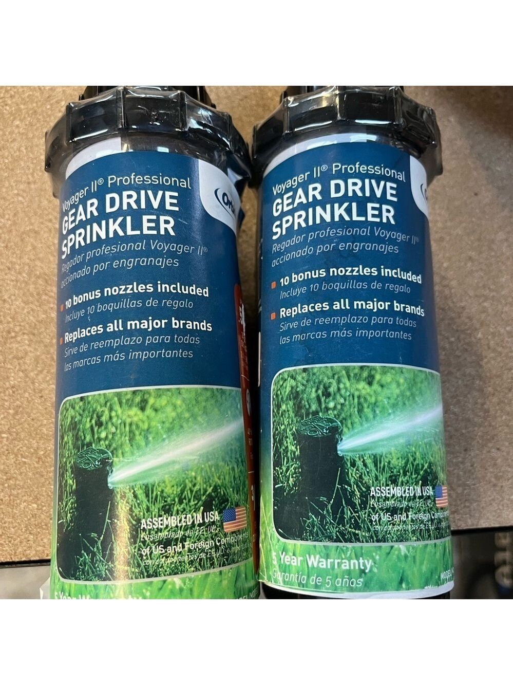 Orbit Voyager Gear Drive Sprinkler Dual Pack Up to 52’ 3/4”